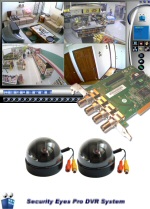 C-203-D 2-Camera Indoor Budget Dome Color Restaurant Security Camera DVR System