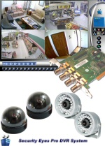 C-403-DI - 4-Camera Mixed Indoor and Outdoor Budget Style Color CMOS IR Restaurant Security Camera PC-Based DVR System